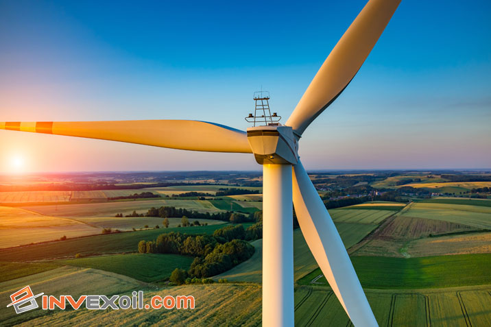 how does a wind turbine generate electricity, wind turbine in sunset