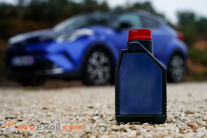 Motor Oil Regeneration Optimization with car in blue